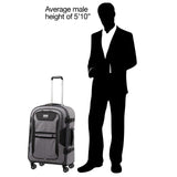 Travelpro Bold Softside Expandable Check in Spinner Luggage, Check in 26 - Inch, Grey/Black