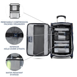 Travelpro Crew Classic Lightweight Softside Expandable Carry on Luggage, 2 Wheel Upright Rollaboard Suitcase, Men and Women, Carry On 22 - Inch, Patriot Blue