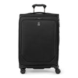 Travelpro Crew Classic Lightweight Softside Expandable Checked Luggage, 8 Wheel Spinner Suitcase, TSA Lock, Men and Women, Checked Medium 25 - Inch, Black