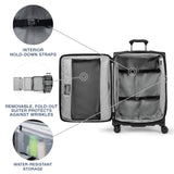Travelpro Crew Classic Lightweight Softside Expandable Checked Luggage, 8 Wheel Spinner Suitcase, TSA Lock, Men and Women, Checked Medium 25 - Inch, Black