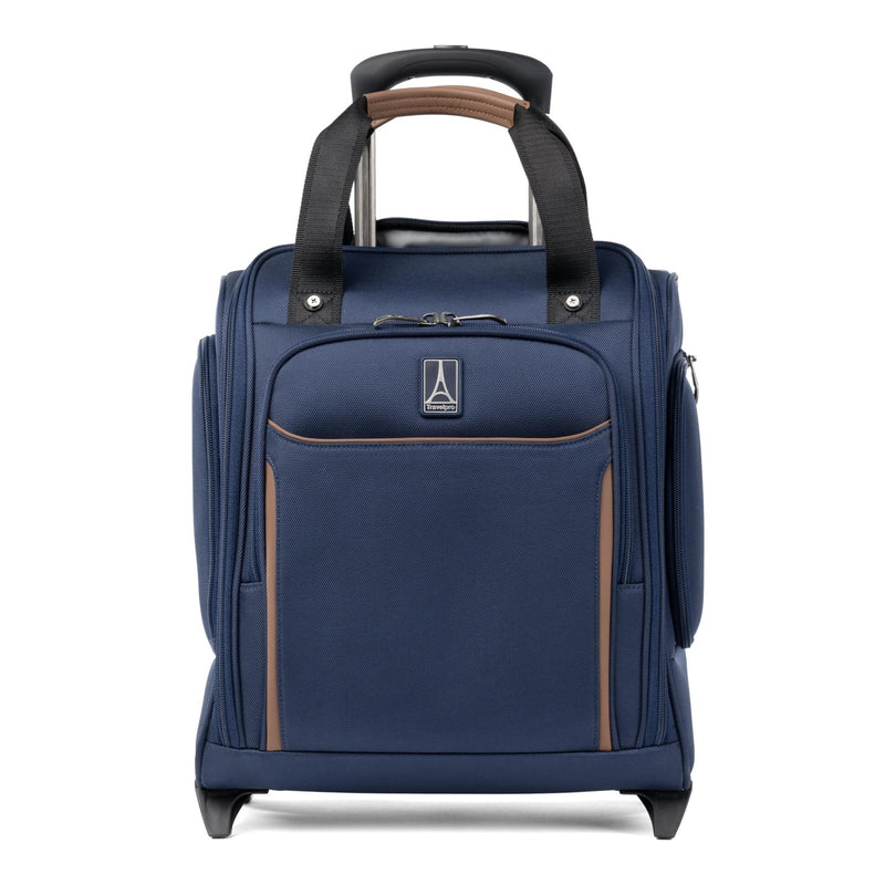 Travelpro Crew Classic Lightweight Softside Luggage, Rolling Underseat Carry on Bag, 14" Laptop or Tablet Sleeve, Men and Women, 17 - Inch, Patriot Blue
