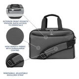 Travelpro Crew Classic Lightweight Softside Luggage, Underseat Travel Tote Bag, Men and Women, Titanium Grey