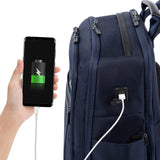 Travelpro Crew Executive Choice 3 Large Backpack Fits Up to 15.6 Laptops and Tablets, USB a and C Ports, Men and Women, Patriot Blue