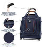 Travelpro Crew Versapack Softside Rolling Underseat Carry - on Bag, Men and Women, Patriot Blue, 16 - Inch