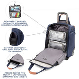 Travelpro Crew Versapack Softside Rolling Underseat Carry - on Bag, Men and Women, Patriot Blue, 16 - Inch