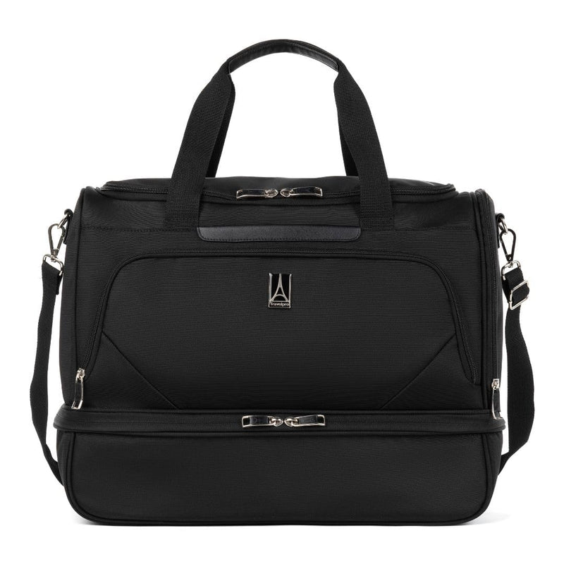 Travelpro Maxlite 5 Carry - On Weekender with Drop - Bottom Compartment, Lightweight Overnight Travel Duffel Bag, 19 - Inch — Black