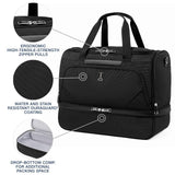 Travelpro Maxlite 5 Carry - On Weekender with Drop - Bottom Compartment, Lightweight Overnight Travel Duffel Bag, 19 - Inch — Black