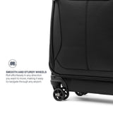 Travelpro Maxlite 5 Softside Expandable Luggage with 4 Spinner Wheels, Lightweight Suitcase, Men and Women, Black, 2 - Piece Set (21/25)