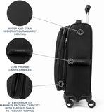Travelpro Maxlite 5 Softside Expandable Luggage with 4 Spinner Wheels, Lightweight Suitcase, Men and Women, Black, 2 - Piece Set (21/25)