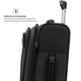 Travelpro Maxlite 5 Softside Expandable Luggage with 4 Spinner Wheels, Lightweight Suitcase, Men and Women, Black, 2 - Piece Set (21/25)