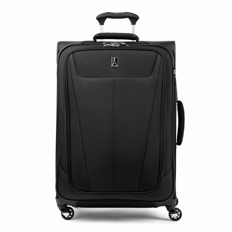 Travelpro Maxlite 5 Softside Expandable Luggage with 4 Spinner Wheels, Lightweight Suitcase, Men and Women, Black, Checked - Medium 25 - Inch