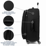 Travelpro Maxlite 5 Softside Expandable Luggage with 4 Spinner Wheels, Lightweight Suitcase, Men and Women, Black, Checked - Medium 25 - Inch