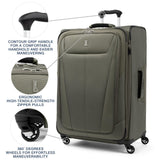 Travelpro Maxlite 5 Softside Expandable Luggage with 4 Spinner Wheels, Lightweight Suitcase, Men and Women, Slate Green, Checked - Large 29 - Inch