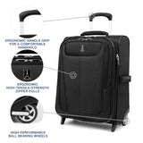 Travelpro Maxlite 5 Softside Expandable Upright 2 Wheel Carry - on Luggage, Lightweight, 20 - Inch — Black