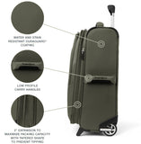 Travelpro Maxlite 5 Softside Expandable Upright 2 Wheel Checked Medium Luggage, Lightweight, 26 - Inch — Slate Green