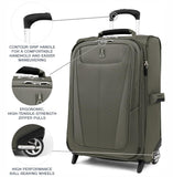 Travelpro Maxlite 5 Softside Expandable Upright 2 Wheel Checked Medium Luggage, Lightweight, 26 - Inch — Slate Green