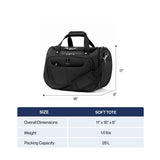 Travelpro Maxlite 5 Softside Lightweight Underseat Carry - On Travel Tote, Overnight Weekender Bag, 18 - Inch — Slate Green