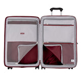 Travelpro Maxlite Air Hardside Expandable Checked Luggage, 8 Spinner Wheels, Lightweight Hard Shell Polycarbonate Suitcase, Cabernet, Checked Medium 25 - Inch