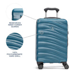 Travelpro Maxlite Air V2 Hardside Expandable Carry on Luggage, 8 Spinner Wheels, Lightweight Hard Shell Suitcase, TSA lock, Teal, Compact Carry On 19 - Inch