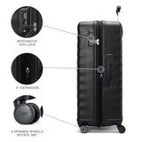 Travelpro Maxlite Air V2 Hardside Expandable Checked Luggage, 8 Spinner Wheels, Lightweight Hard Shell Suitcase, TSA lock, Black, Checked Large 28-Inch