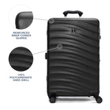 Travelpro Maxlite Air V2 Hardside Expandable Checked Luggage, 8 Spinner Wheels, Lightweight Hard Shell Suitcase, TSA lock, Black, Checked Medium 25 - Inch