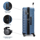 Travelpro Maxlite Air V2 Hardside Expandable Checked Luggage, 8 Spinner Wheels, Lightweight Hard Shell Suitcase, TSA lock, Ensign Blue, Checked Medium 25 - Inch
