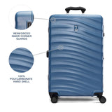 Travelpro Maxlite Air V2 Hardside Expandable Checked Luggage, 8 Spinner Wheels, Lightweight Hard Shell Suitcase, TSA lock, Ensign Blue, Checked Medium 25 - Inch