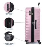 Travelpro Maxlite Air V2 Hardside Expandable Checked Luggage, 8 Spinner Wheels, Lightweight Hard Shell Suitcase, TSA lock, Pink, Checked Large 28 - Inch
