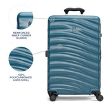 Travelpro Maxlite Air V2 Hardside Expandable Checked Luggage, 8 Spinner Wheels, Lightweight Hard Shell Suitcase, TSA lock, Teal, Checked Medium 25 - Inch