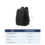 Travelpro Maxlite Lightweight Laptop Backpack, Fits 15" Laptop & 11" Tablet, Water - Resistant, 18 - Inch — Black