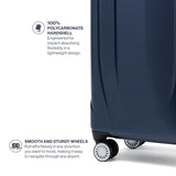 Travelpro Pathways 3 Hardside Expandable Luggage, 8 Spinner Wheels, Lightweight Hard Shell Suitcase, Carry On 21 Inch, Royal Blue