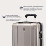 Travelpro Pathways 3 Hardside Expandable Luggage, 8 Spinner Wheels, Lightweight Hard Shell Suitcase, Checked Medium 25 Inch, Champagne