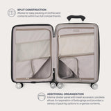 Travelpro Pathways 3 Hardside Expandable Luggage, 8 Spinner Wheels, Lightweight Hard Shell Suitcase, Cloud Grey, Checked Medium 25 Inch
