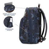 Travelpro Platinum Elite Business Laptop Travel Backpack, Fits up to 16 Inch Laptop, Water Resistant, Men and Women, Navy Camouflage