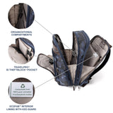 Travelpro Platinum Elite Business Laptop Travel Backpack, Fits up to 16 Inch Laptop, Water Resistant, Men and Women, Navy Camouflage