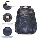 Travelpro Platinum Elite Business Laptop Travel Backpack, Fits up to 16 Inch Laptop, Water Resistant, Men and Women, Navy Camouflage