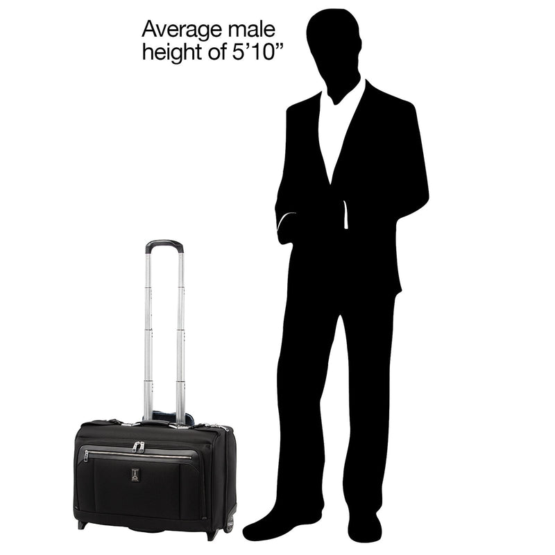 Travelpro Platinum Elite Carry - On Rolling Garment Bag, Men and Women, Shadow Black, 22 - Inch