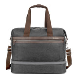 Travelpro Platinum Elite Carry on Soft Travel Drop-Bottom Weekender Bag, Overnight, Men and Women, Vintage Grey, 18.5 Inch