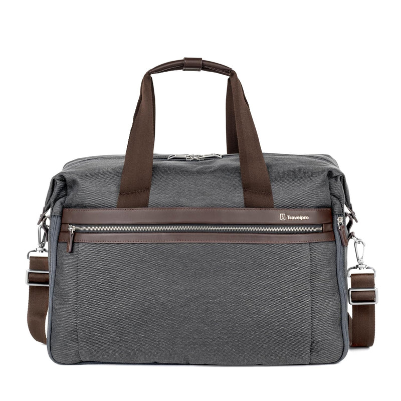 Travelpro Platinum Elite Carry on Soft Travel Duffel Bag, Weekender, Gym Bag, Men and Women, 19 Inch, 49L, Vintage Grey