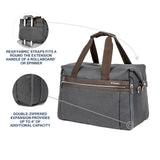 Travelpro Platinum Elite Carry on Soft Travel Duffel Bag, Weekender, Gym Bag, Men and Women, 19 Inch, 49L, Vintage Grey