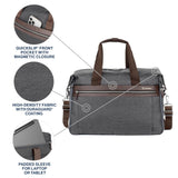 Travelpro Platinum Elite Carry on Soft Travel Duffel Bag, Weekender, Gym Bag, Men and Women, 19 Inch, 49L, Vintage Grey
