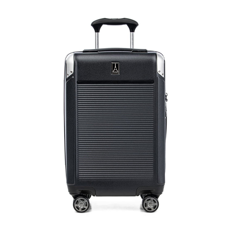 Travelpro Platinum Elite Hardside Expandable Carry on Luggage, 8 Wheel Spinner, TSA Lock, Hard Shell Polycarbonate Suitcase, Shadow Black, Carry on 21 - Inch