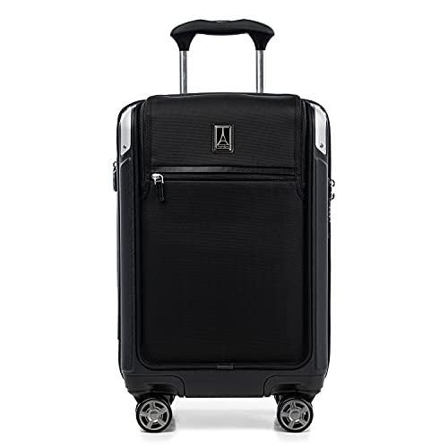 Travelpro Platinum Elite Hardside Expandable Carry on Luggage, 8 Wheel Spinner, TSA Lock, Hard Shell Polycarbonate Suitcase, Shadow | Backpacks4Less