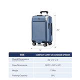Travelpro Platinum Elite Hardside Expandable Carry on Luggage, 8 Wheel Spinner, TSA Lock, Hard Shell Polycarbonate Suitcase, True Navy Blue, Carry on 21-Inch