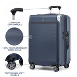 Travelpro Platinum Elite Hardside Expandable Checked Luggage, 8 Wheel Spinner, TSA Lock, Hard Shell Polycarbonate Suitcase, True Navy Blue, Checked Medium 25 - Inch
