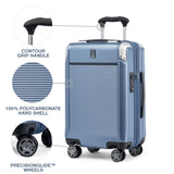 Travelpro Platinum Elite Hardside Expandable Spinner Wheel Luggage TSA Lock Hard Shell Polycarbonate Suitcase, Dark Sky Blue, Carry - on 21 - Inch