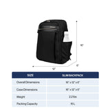 Travelpro Platinum Elite Slim Laptop Travel Backpack, Fits up to 16 Inch Laptop, Business, Water Resistant, Men and Women, Vintage Grey