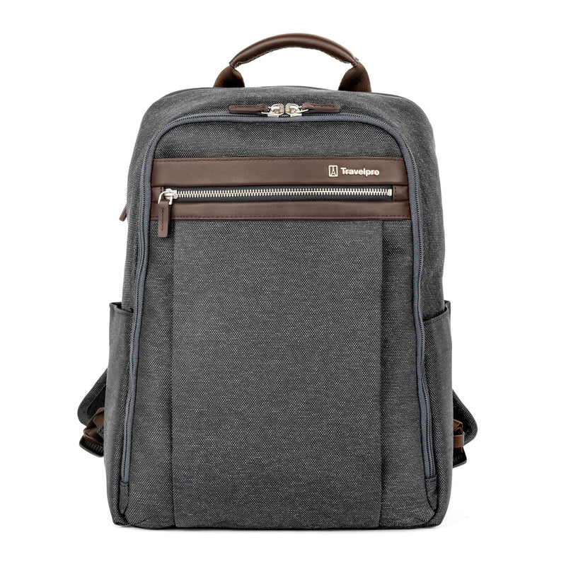 Travelpro Platinum Elite Slim Laptop Travel Backpack, Fits up to 16 Inch Laptop, Business, Water Resistant, Men and Women, Vintage Grey