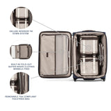 Travelpro Platinum Elite Softside Expandable Carry on Luggage, 2 Wheel Upright Suitcase, USB Port, Men and Women, True Navy, Carry On 22 - Inch