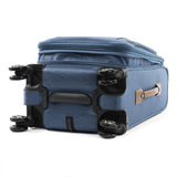 Travelpro Platinum Elite Softside Expandable Carry on Luggage, 8 Wheel Spinner Suitcase, USB Port, Suiter, Men and Women, Coastal Blue, Carry On 21 - Inch
